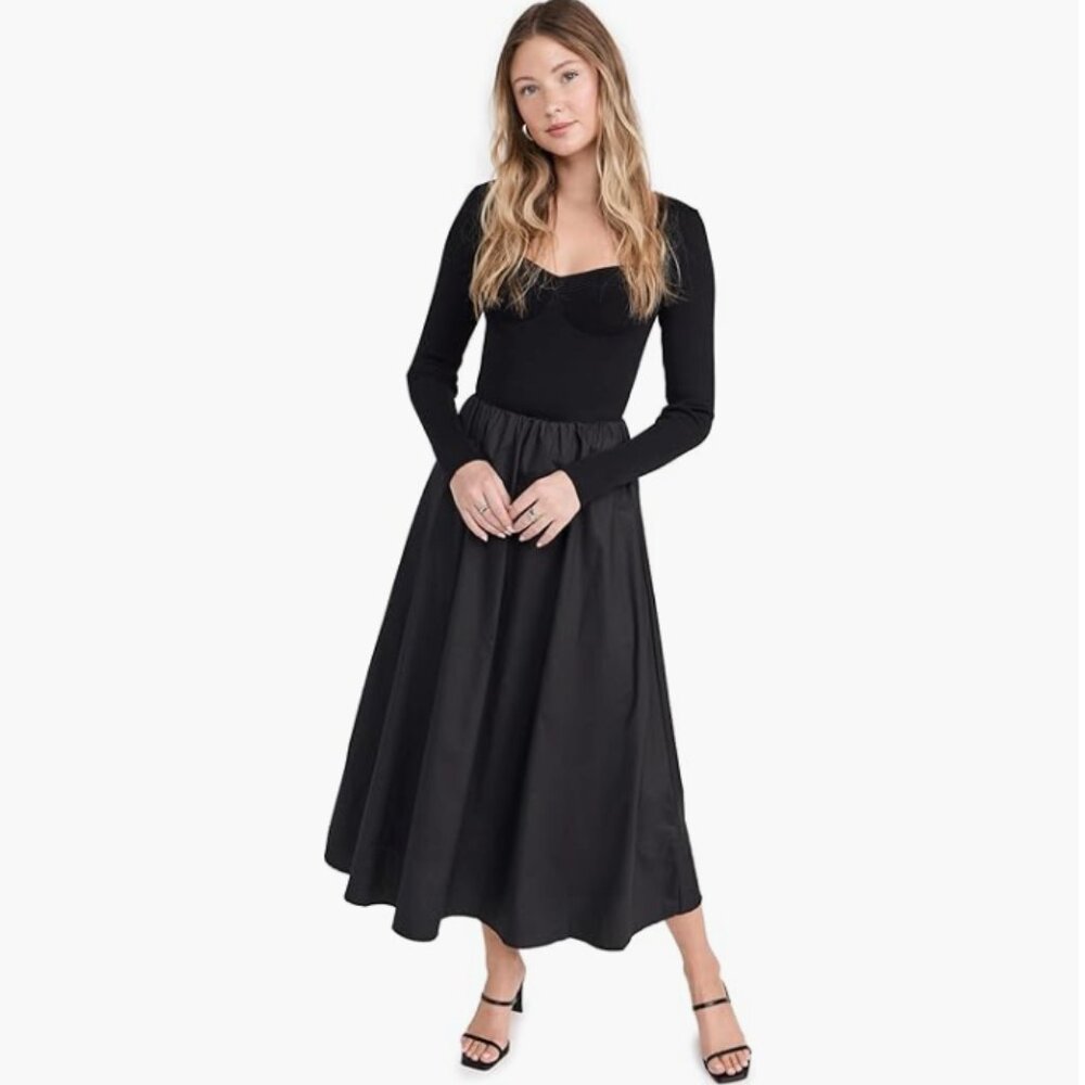 Moon River Mixed Media Dress